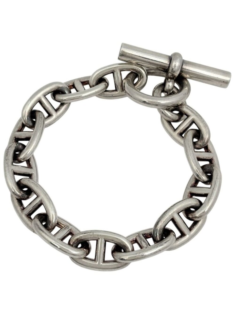 Hermes Chaine D'Ancre TGM 13 Links Bracelet 925 Sterling Silver